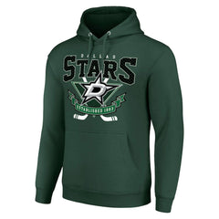 Dallas Stars Starter Team Logo Graphic Fleece Tri-Blend Pullover Hoodie Online