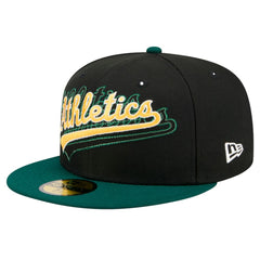 Athletics New Era Shadow Stitch 59FIFTY Fitted Hat | MLB Sale