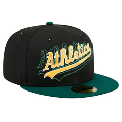 Athletics New Era Shadow Stitch 59FIFTY Fitted Hat | MLB Sale