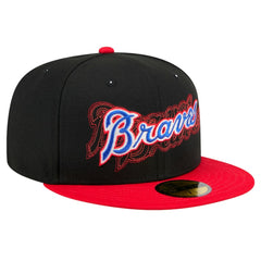 Atlanta Braves New Era Shadow Stitch 59FIFTY Fitted Hat | MLB Shop