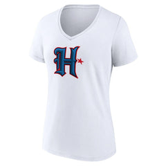 Houston Texans Women's Secondary Logo V-Neck T-Shirt