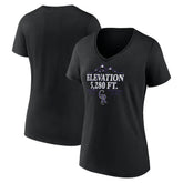Colorado Rockies Women's Elevation V-Neck T-Shirt | MLB Sale