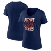 Detroit Tigers Women's Motor City Baseball V-Neck T-Shirt | MLB Near me