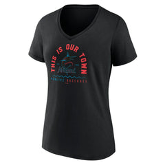 Miami Marlins Women's Our Town V-Neck T-Shirt | MLB For sale
