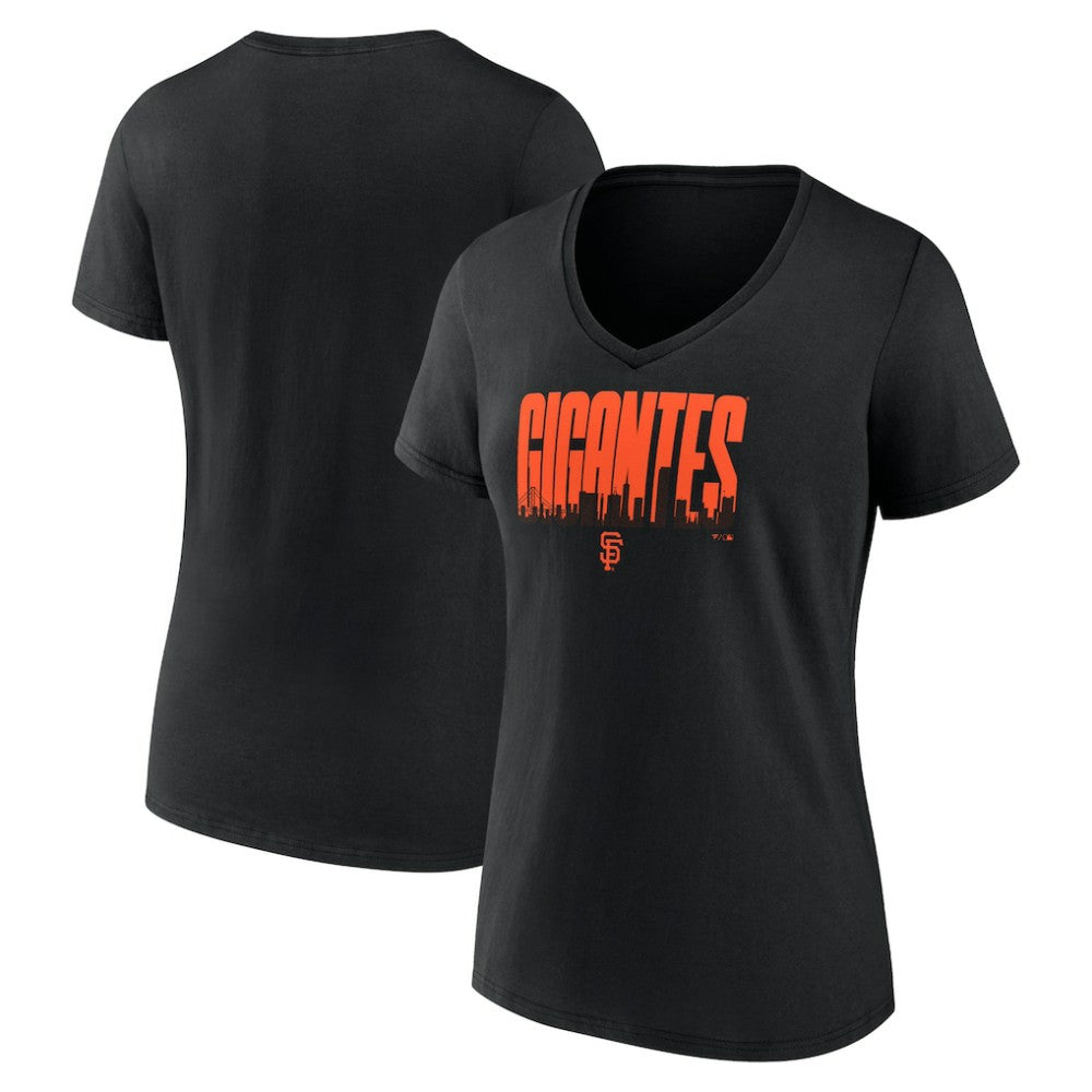 San Francisco Giants Women's Gigantes V-Neck T-Shirt | MLB Outlet