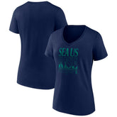 Seattle Mariners Women's Sea Us Rise V-Neck T-Shirt | MLB Shop
