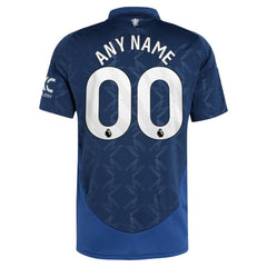Manchester United 2024/25 Away Replica Custom Jersey Navy - Adidas