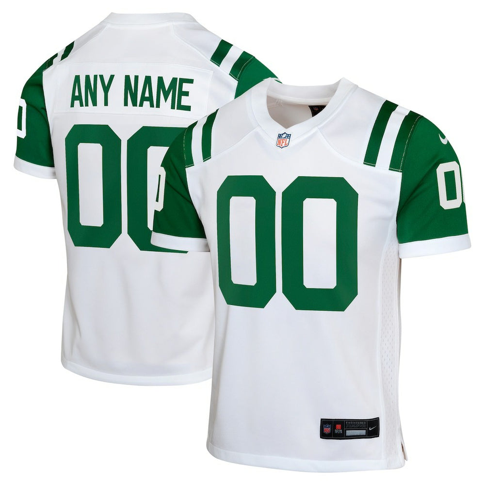 New York Jets Nike Youth Classic Alternate Custom Replica Jersey