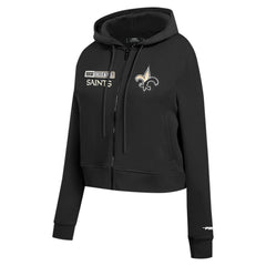 New Orleans Saints Pro Standard Women's Split Logo Full-Zip Hoodie