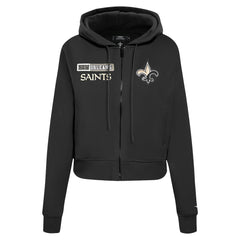New Orleans Saints Pro Standard Women's Split Logo Full-Zip Hoodie