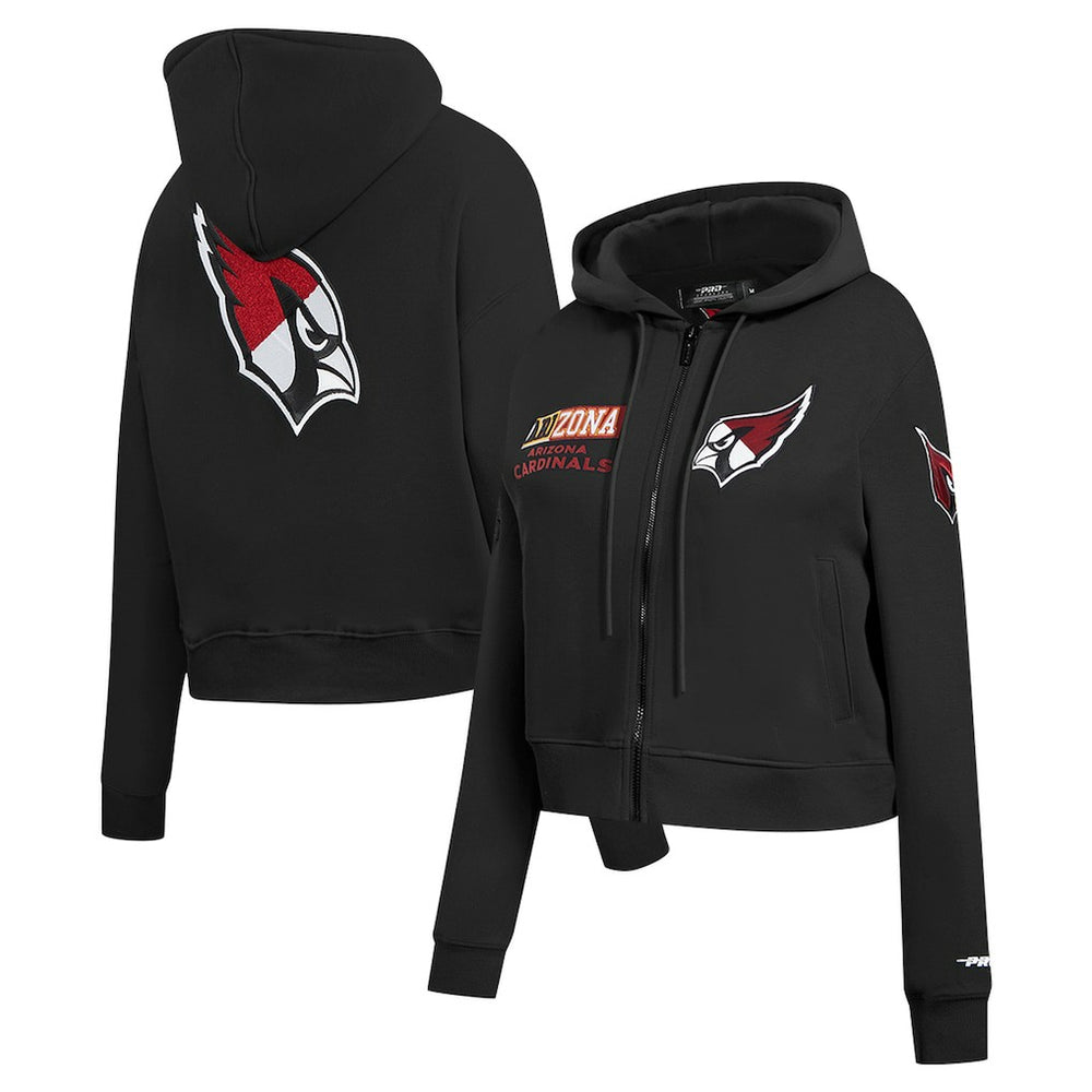 Arizona Cardinals Pro Standard Women's Split Logo Full-Zip Hoodie