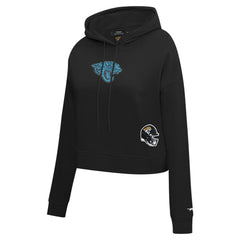 Jacksonville Jaguars Pro Standard Women's Jeweled Cropped Pullover Hoodie