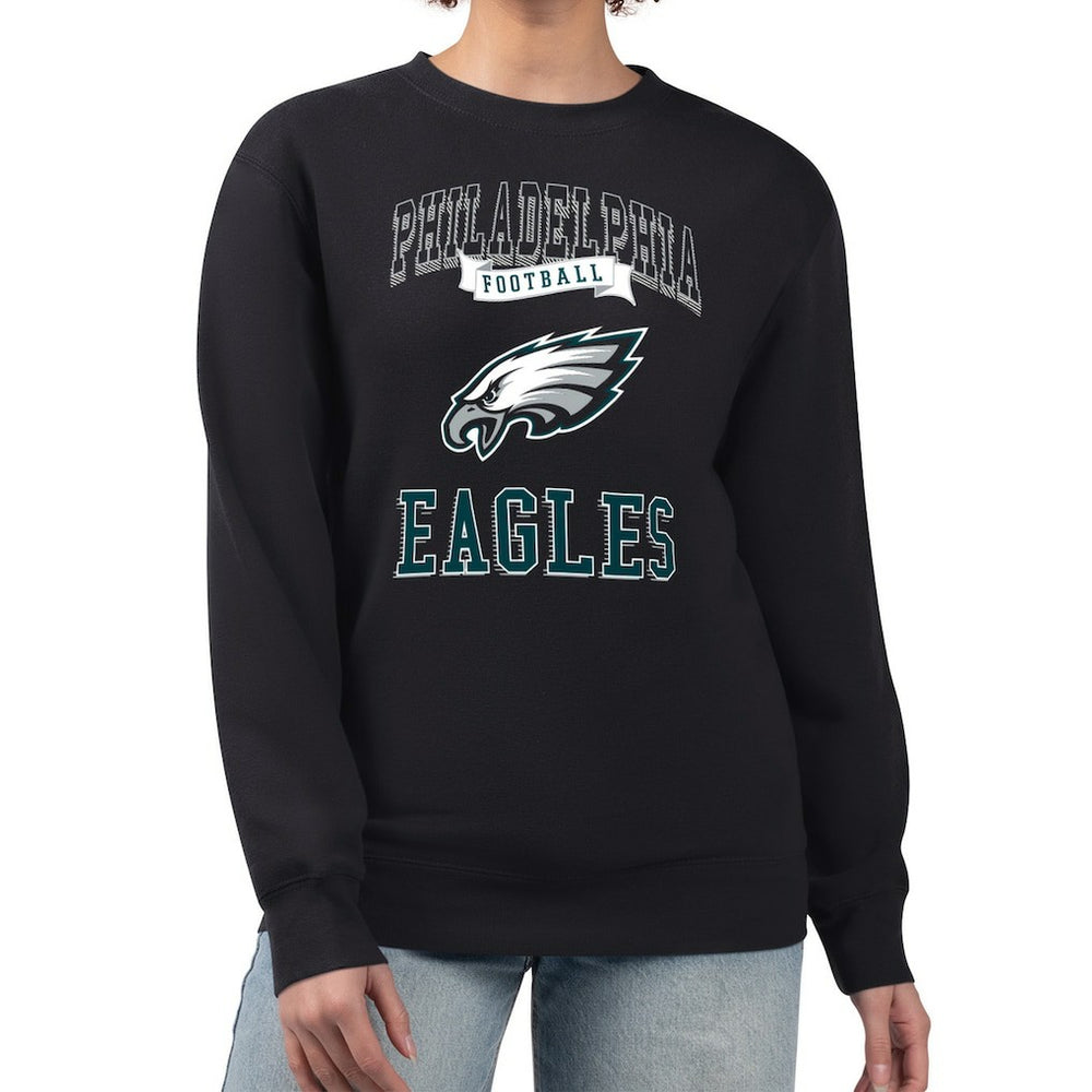 Philadelphia Eagles G-III 4Her by Carl Banks Women's Team Logo Graphic Tri-Blend Pullover Sweatshirt