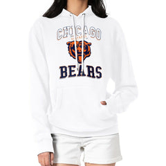 Chicago Bears G-III 4Her by Carl Banks Women's Team Logo Graphic Fleece Tri-Blend Pullover Hoodie