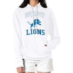 Detroit Lions G-III 4Her by Carl Banks Women's Team Logo Graphic Fleece Tri-Blend Pullover Hoodie