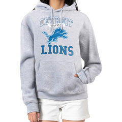 Detroit Lions G-III 4Her by Carl Banks Women's Team Logo Graphic Fleece Tri-Blend Pullover Hoodie