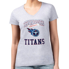 Tennessee Titans G-III 4Her by Carl Banks Women's Super-Slim Fit Lightweight Team Logo Graphic V-Neck T-Shirt