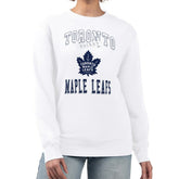 Toronto Maple Leafs G-III 4Her by Carl Banks Women's Team Logo Tri-Blend Fleece Pullover Sweatshirt Outlet