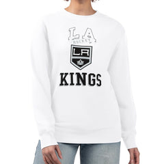 Los Angeles Kings G-III 4Her by Carl Banks Women's Team Logo Tri-Blend Fleece Pullover Sweatshirt For Sale