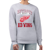 Detroit Red Wings G-III 4Her by Carl Banks Women's Team Logo Tri-Blend Fleece Pullover Sweatshirt Outlet