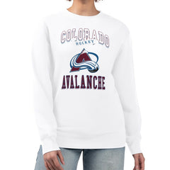 Colorado Avalanche G-III 4Her by Carl Banks Women's Team Logo Tri-Blend Fleece Pullover Sweatshirt For Sale