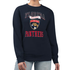 Florida Panthers G-III 4Her by Carl Banks Women's Team Logo Tri-Blend Fleece Pullover Sweatshirt Sale