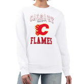 Calgary Flames G-III 4Her by Carl Banks Women's Team Logo Tri-Blend Fleece Pullover Sweatshirt On Sale