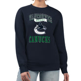 Vancouver Canucks G-III 4Her by Carl Banks Women's Team Logo Tri-Blend Fleece Pullover Sweatshirt Outlet