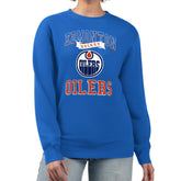 Edmonton Oilers G-III 4Her by Carl Banks Women's Team Logo Tri-Blend Fleece Pullover Sweatshirt Online