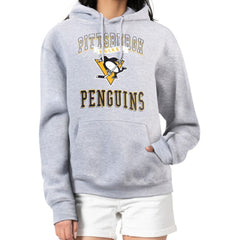 Pittsburgh Penguins G-III 4Her by Carl Banks Women's Team Logo Tri-Blend Fleece Pullover Hoodie On Sale