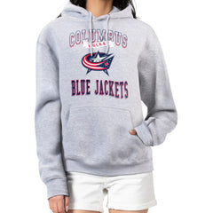 Columbus Blue Jackets G-III 4Her by Carl Banks Women's Team Logo Tri-Blend Fleece Pullover Hoodie Outlet