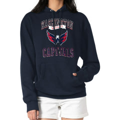 Washington Capitals G-III 4Her by Carl Banks Women's Team Logo Tri-Blend Fleece Pullover Hoodie Outlet