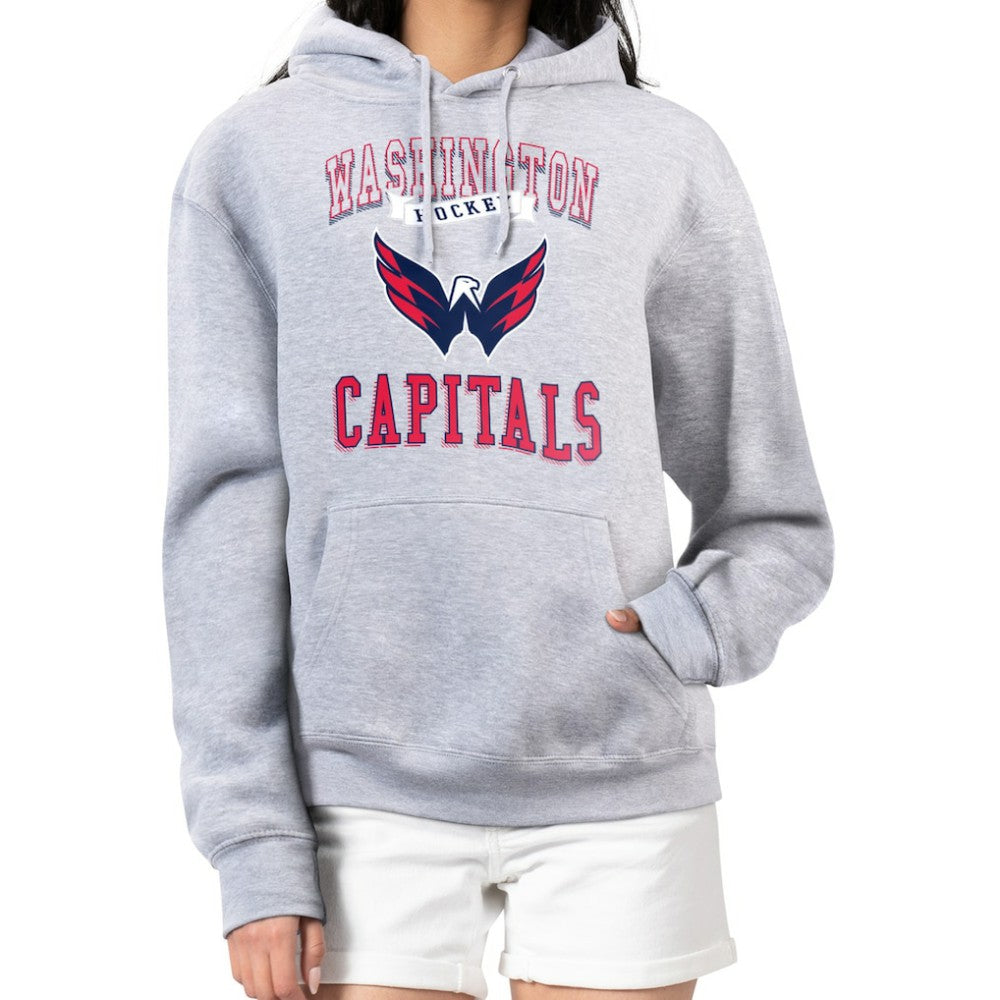 Washington Capitals G-III 4Her by Carl Banks Women's Team Logo Tri-Blend Fleece Pullover Hoodie On Sale