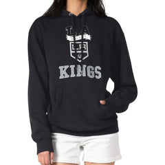 Los Angeles Kings G-III 4Her by Carl Banks Women's Team Logo Tri-Blend Fleece Pullover Hoodie On Sale