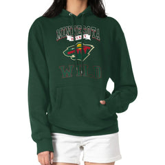 Minnesota Wild G-III 4Her by Carl Banks Women's Team Logo Tri-Blend Fleece Pullover Hoodie Sale