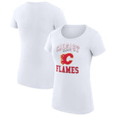 Calgary Flames G-III 4Her by Carl Banks Women's Super-Slim Fit Lightweight Team Logo Graphic T-Shirt Discount