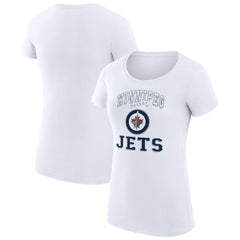 Winnipeg Jets G-III 4Her by Carl Banks Women's Super-Slim Fit Lightweight Team Logo Graphic T-Shirt On Sale