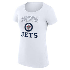 Winnipeg Jets G-III 4Her by Carl Banks Women's Super-Slim Fit Lightweight Team Logo Graphic T-Shirt On Sale