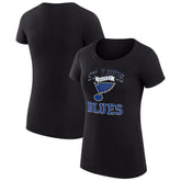 St. Louis Blues G-III 4Her by Carl Banks Women's Super-Slim Fit Lightweight Team Logo Graphic T-Shirt On Sale