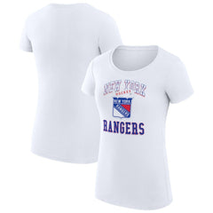 New York Rangers G-III 4Her by Carl Banks Women's Super-Slim Fit Lightweight Team Logo Graphic T-Shirt On Sale