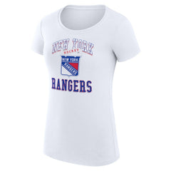 New York Rangers G-III 4Her by Carl Banks Women's Super-Slim Fit Lightweight Team Logo Graphic T-Shirt On Sale