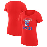 New York Rangers G-III 4Her by Carl Banks Women's Super-Slim Fit Lightweight Team Logo Graphic T-Shirt Online