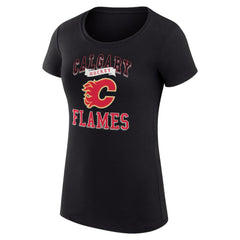 Calgary Flames G-III 4Her by Carl Banks Women's Super-Slim Fit Lightweight Team Logo Graphic T-Shirt On Sale