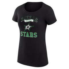 Dallas Stars G-III 4Her by Carl Banks Women's Super-Slim Fit Lightweight Team Logo Graphic T-Shirt For Sale