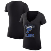 St. Louis Blues G-III 4Her by Carl Banks Women's Super-Slim Fit Lightweight Team Logo Graphic V-Neck T-Shirt Online