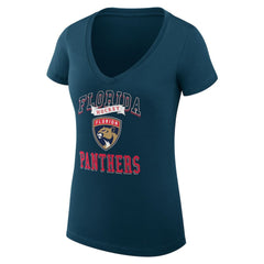 Florida Panthers G-III 4Her by Carl Banks Women's Super-Slim Fit Lightweight Team Logo Graphic V-Neck T-Shirt Online