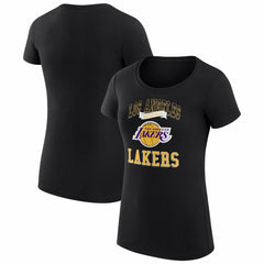 Los Angeles Lakers G-III 4Her by Carl Banks Women's Super-Slim Fit Lightweight Team Logo T-Shirt New