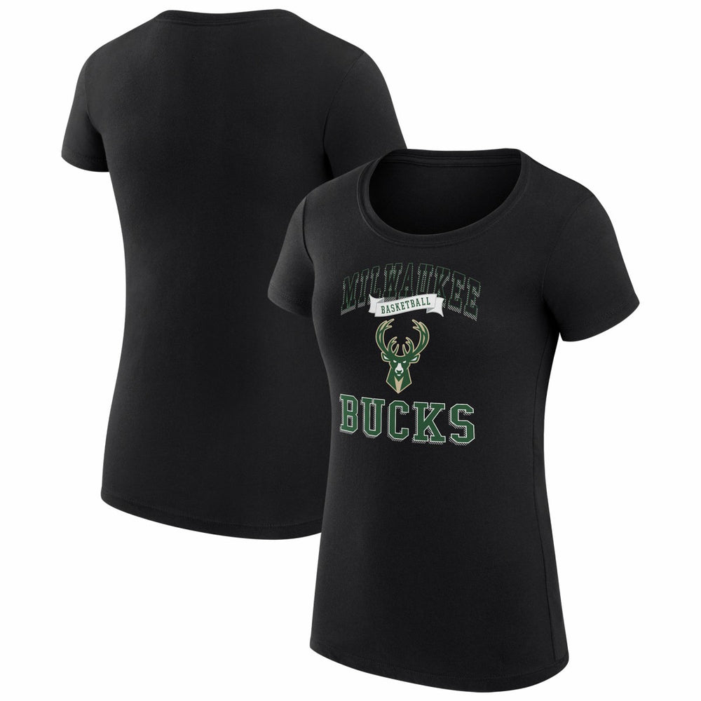 Milwaukee Bucks G-III 4Her by Carl Banks Women's Super-Slim Fit Lightweight Team Logo T-Shirt Discount