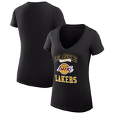 Los Angeles Lakers G-III 4Her by Carl Banks Women's Super-Slim Fit Lightweight Team Logo V-Neck T-Shirt Discount