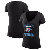 Oklahoma City Thunder G-III 4Her by Carl Banks Women's Super-Slim Fit Lightweight Team Logo V-Neck T-Shirt Outlet
